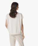 Knits | Linen Cotton Rec. Pol. | Yunea | white linen