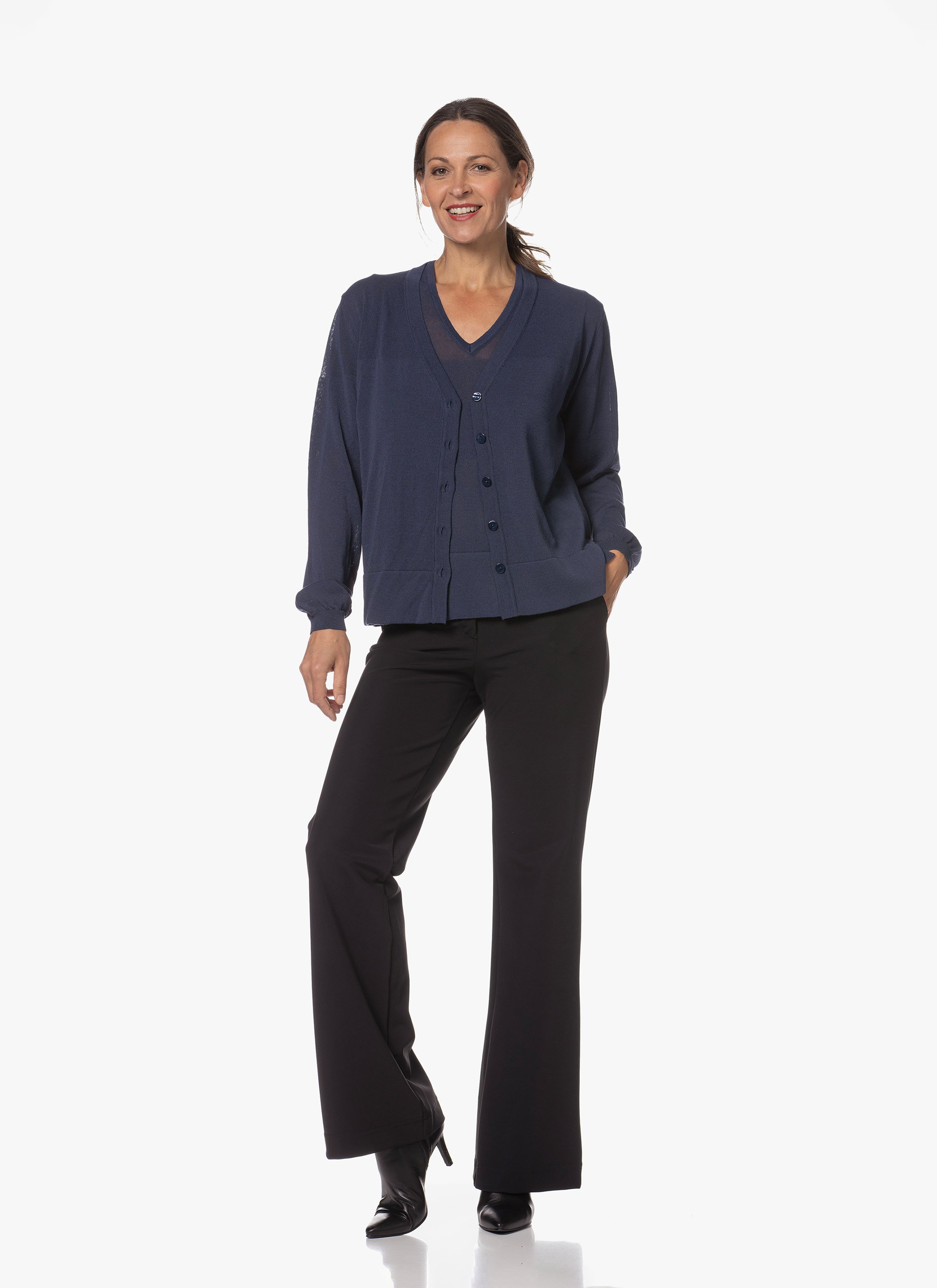 T*A様 REFOMED STADIUM KAUCHIN KNIT NAVY×B refomed / リフォメッド】STADIUM KAUCHIN KNIT NAVY×BROWN -kiretto