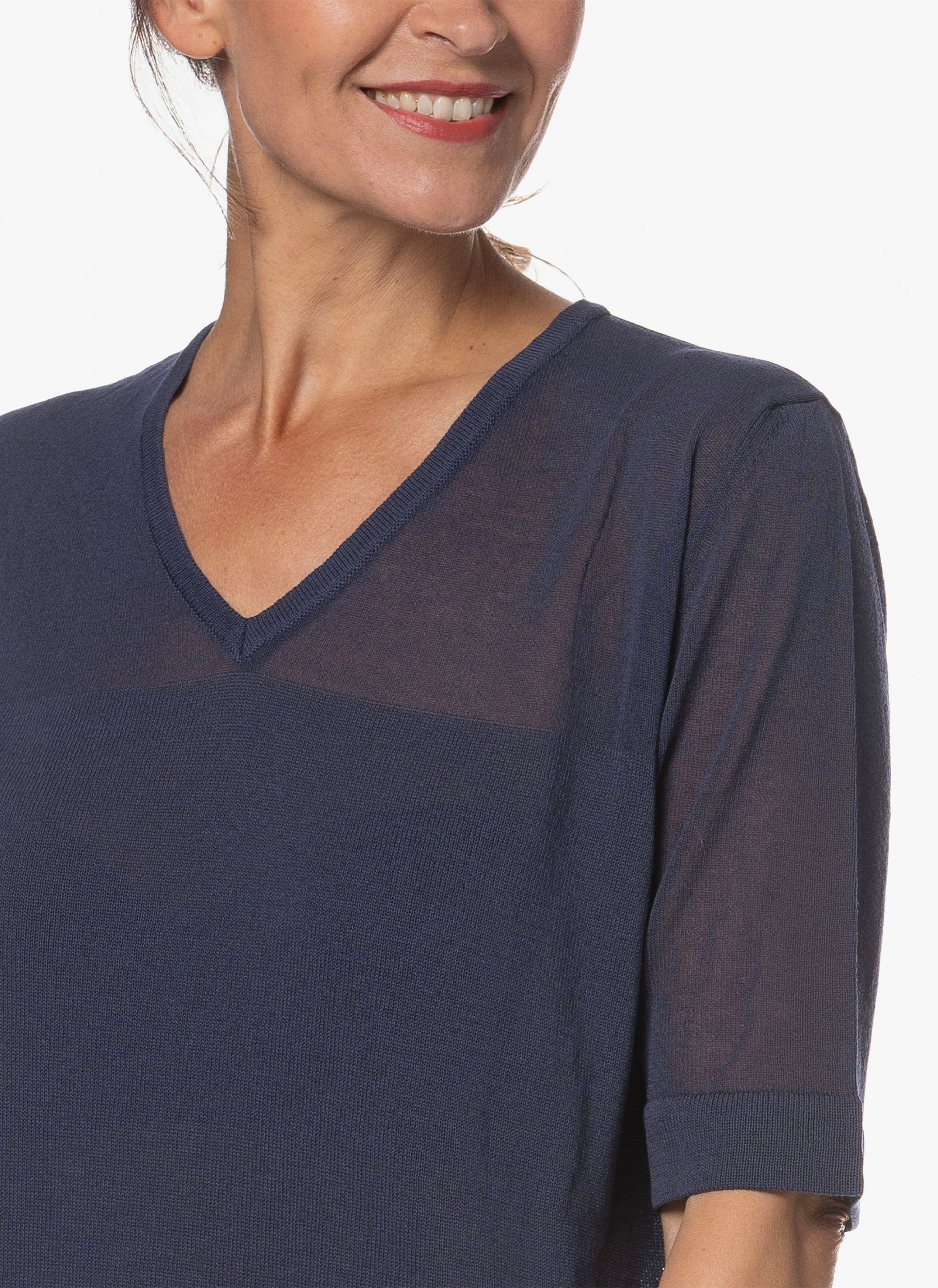 Knit | Ecotule | Zita | Navy Knit