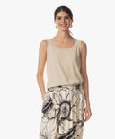 Knits | Linen Cotton Rec. Pol. | Ouka | Sand