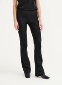 Flared Travel Jersey Trousers | Zaya | deep black