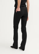 Flared Travel Jersey Trousers | Zaya | deep black