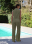Hose | Leinen | Hirsako | Olive linen