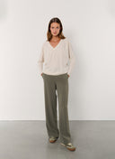 Pants | Summer Crepe | Rawy | Dusky Green Crepe