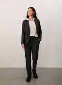 Pants | Jersey Wool Blend | Salyba | Antra/Black Stripe