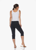 Pants | Regular Travel | Capri | Black-Blue