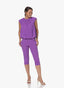 Pants | Regular Travel | Capri | Plum Purple