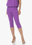 Pants | Regular Travel | Capri | Plum Purple