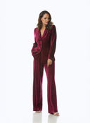 Pants | Velour Tencel | Kona Long Velvet | Wine Red Velvet