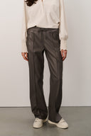 Pants | Vegan Leather | Kiyoshi | Dark Grey