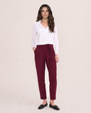 Pantalon | Bonded Travel | Hita | Merlot