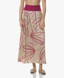 Skirt | Satin Viscose Dessin | Kana Dessin | pinstripe petal - shop_name