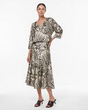Skirt | Satin Viscose Dessin | Rikana | Butterfly