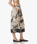 Rock | Satin Viscose Dessin | Panuki Dessin | Ink Blossom