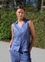 Top | Linen | Elwy | Rafblue linen