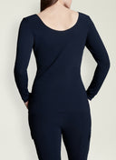 Langarm | Top | Wendbar | Reisetrikot | Tiyo | schwarz-blau