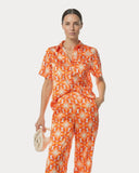 Tops | Polyester Satin Stretch | Baylo | Sunburst bubbles