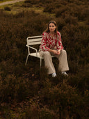 Blouse | Viscose | Tokiwa | Spiaggia Red block
