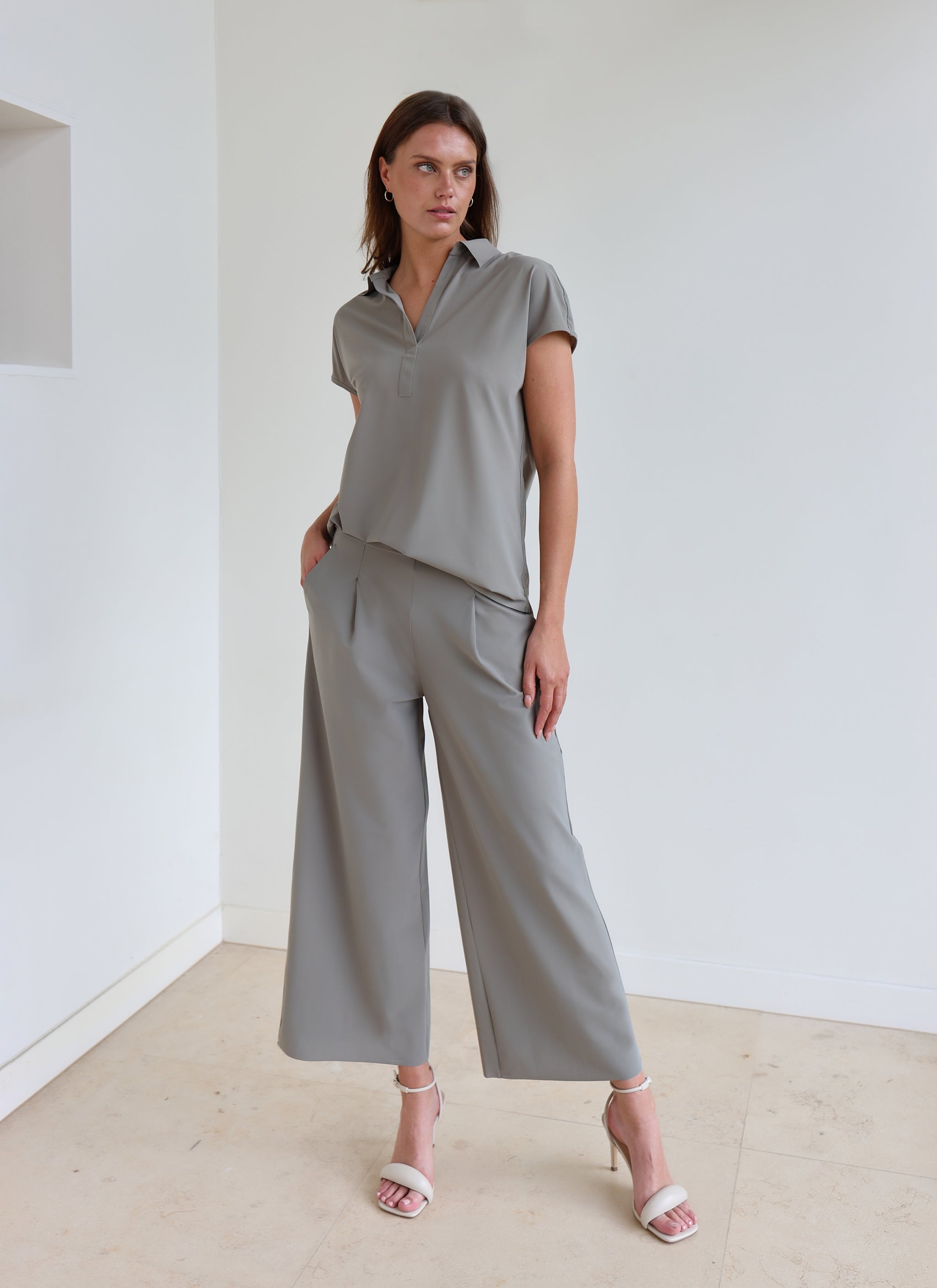 Top | Leichter Travel Jersey | Kera | Olive