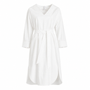 Dress | Soft Cotton Stretch | Cawio | White
