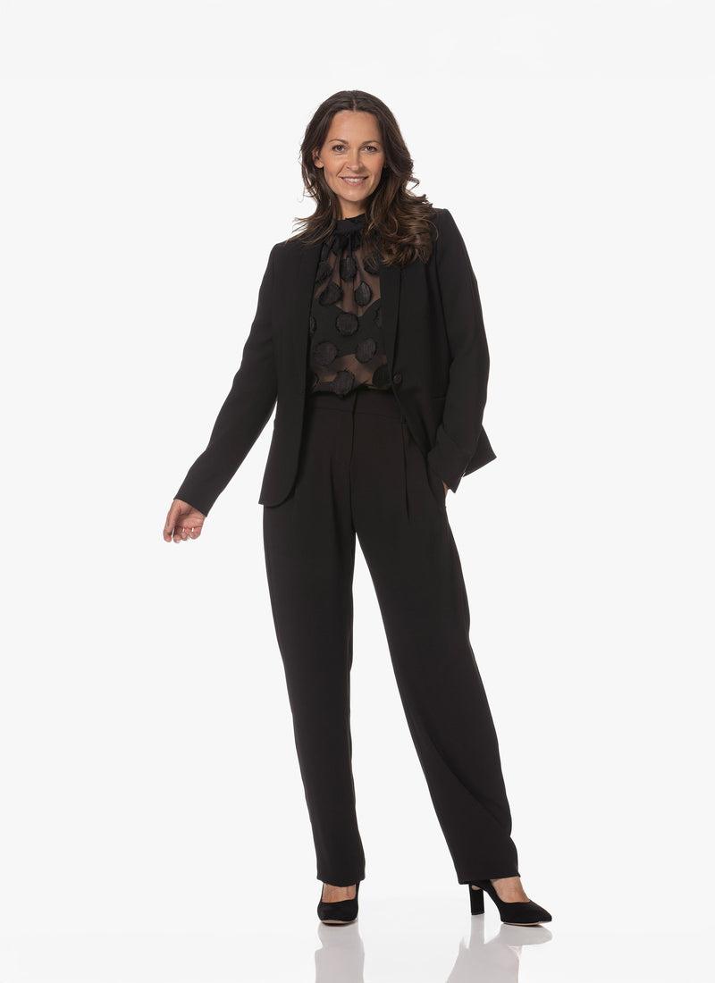 Blazer | Crêpe | Charis | Deep Black