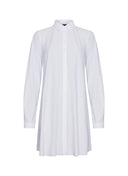 A-Line | long Blouse | Travel jersey | Emi | White