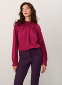 Bluse | Soft Travel Qualität | Mukawa | Raspberry