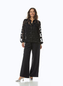 Blusen | Viskose Polyester | Tankuya | Black Dot