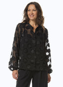 Blusen | Viskose Polyester | Tankuya | Black Dot