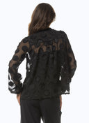 Blouse | Viscose Polyester | Tankuya | Black Dot