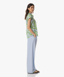 Blouse | Cotton | Kayo Dessin | leaves