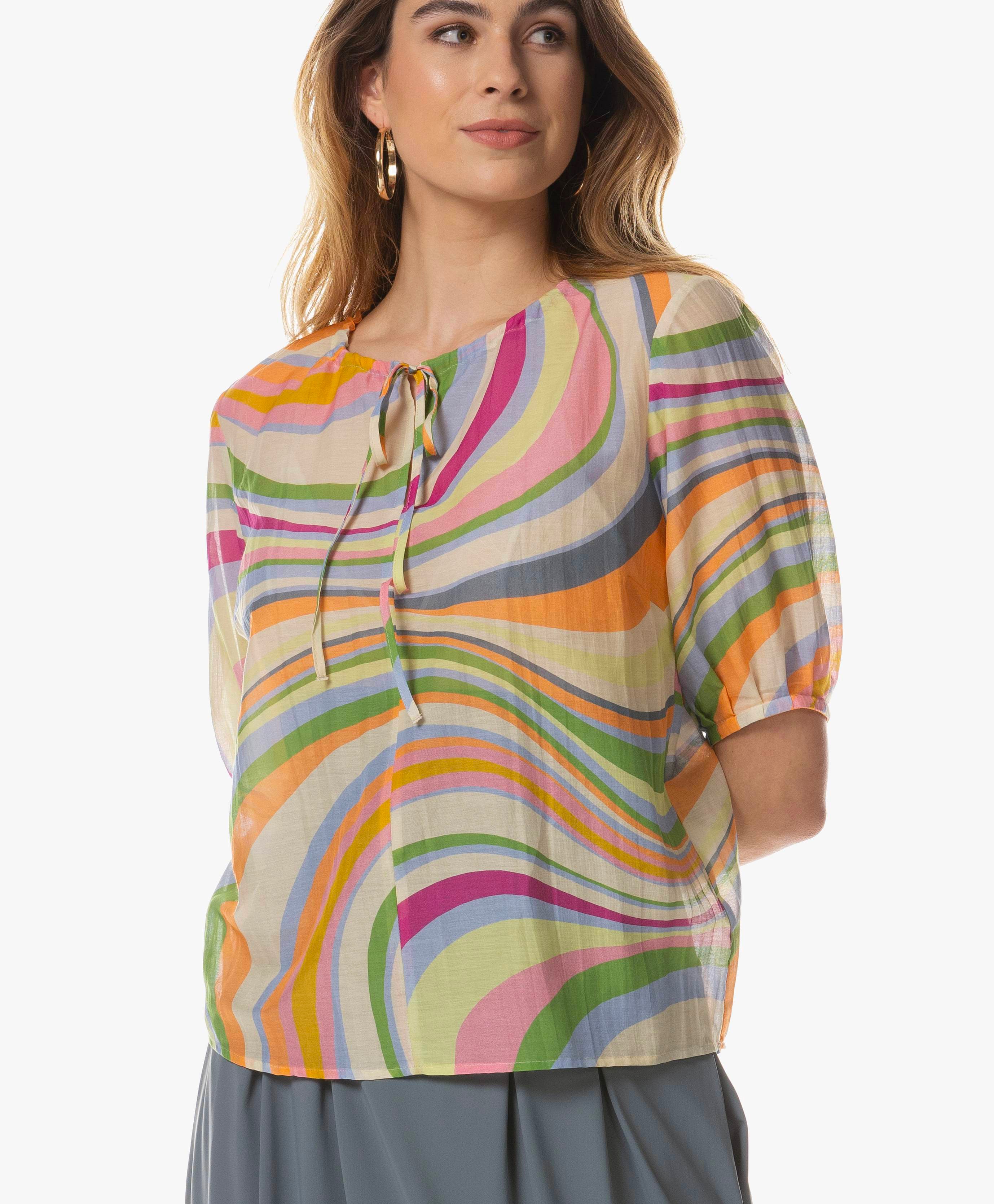 Blouse | Cotton Silk | Seny | Sunset Waves | Japan TKY – JapanTKY