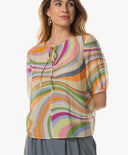 Bluse | Cotton Silk | Seny | Sunset Waves