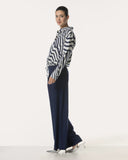 Blouse | Cotton Stretch | Agano Stripe | irregular stripe