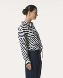 Blouse | Cotton Stretch | Agano Stripe | irregular stripe