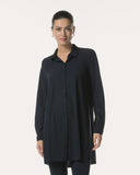 Bluse | Light-Travelqualität| Emi | Black-Blue