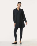Bluse | Light-Travelqualität| Emi | Black-Blue