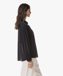 Bluse | Light-Travelqualität | Iwai | Black-Blue