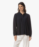 Blouse | Light Travel | Iwai | Black-Blue