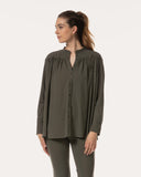 Bluse | Light-Travelqualität | Mykas | Olive Night