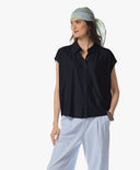 Blouse | Soft Travel | Tsuba | Black-Blue