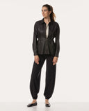 Blouse | Vegan Leather | Akita | Black