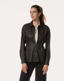 Blouse | Vegan Leather | Akita | Black