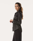 Blouse | Vegan Leather | Akita | Black