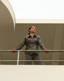 Blouse | Vegan Leather | Akita | Khaki Green