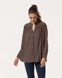 Bluse | Light-Travelqualität | Mykas | Cacao