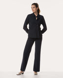 Bluse | Recycled Regular-Travelqualität | Rikuna | Black-Blue