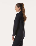 Bluse | Recycled Regular-Travelqualität | Rikuna | Black-Blue