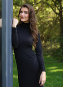 Kleid | Baumwollstrick | Nagisa | Deep Black