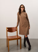 Kleid | Heavy Travel Qualität | Tamo | Mocca Mousse